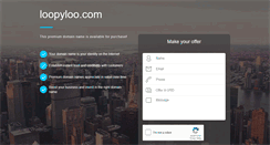 Desktop Screenshot of loopyloo.com