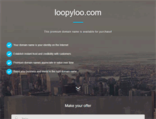 Tablet Screenshot of loopyloo.com